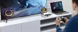 Orico докинг станция Portable Docking station M.2 SATA/NVMe - HDMI, USB3.2-A x 1, USB-C (10Gbps) x 1,USB-C (PD100W), USB2.0-A x 2, LAN - OM28PR-G2-BK