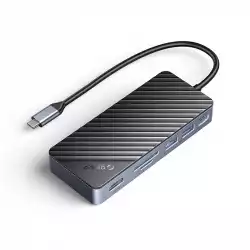 Orico докинг станция Portable Docking station M.2 SATA/NVMe - HDMI, USB3.2-A x 2, USB-C (10Gbps) x 1,USB-C (PD100W), SD/TF - OM28P-G2-BK