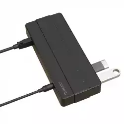 Orico хъб USB3.0 HUB 7 port with Premium Power Adapter, Black - H7928-U3-V1-BK