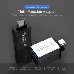 Orico преходник Adapter OTG -  USB Micro B to USB3.0 AF - CBT-UM01-BK