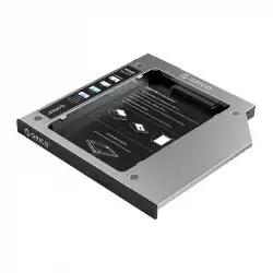 Orico тънко кади за лаптоп Laptop Caddy 9.0-9.5mm SATA3 with LED/switch - M95SS-SV