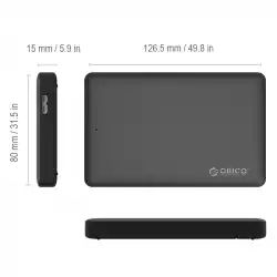Orico външна кутия за диск Storage - Case - 2.5 inch USB3.0 black - 2577U3-BK
