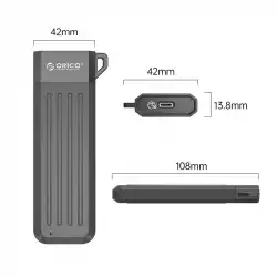 Orico външна кутия за диск Storage - Case - M.2 NVMe M-key 10 Gbps Space Gray - MM2C3-G2-GY