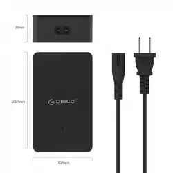 Orico зарядно за стена Smart Charger 220V - 34W 4 port black - CSE-4U