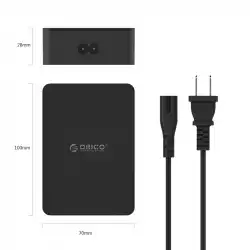 Orico зарядно за стена Smart Charger 220V - 50W 6 port black- CSE-6U