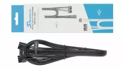 Seasonic модулен кабел Modding Cable 600W Black - PCIe 5.0 12VHPWR - SS-2X8P-12VHPWR-600-BK