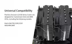 Thermalright охладител CPU Cooler Peerless Assassin 120 SE A-RGB - Dual-Tower - LGA1851/LGA1700/AM5