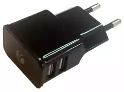 VCom Зарядно Charger AC / 2A 2xUSB - DC528