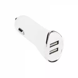 VCom зарядно за кола Charger Car - 2xUSB 10.5W White - M077-W