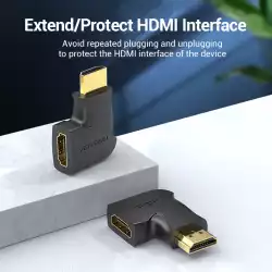 Vention Адаптер Adapter HDMI Vertical Flat 90 Degree M/F - AIPB0