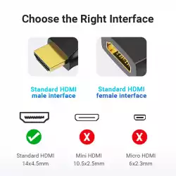 Vention Адаптер Adapter HDMI Vertical Flat 90 Degree M/F - AIPB0