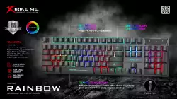 Xtrike ME геймърска клавиатура Gaming Keyboard KB-280 - Rainbow Backlight