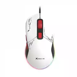 Xtrike ME геймърска мишка Gaming Mouse GM-316W - 7200dpi, Detachable covers, White