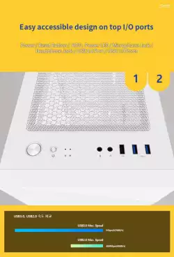 Zalman компютърна кутия Gaming Case mATX - Z1 Iceberg White