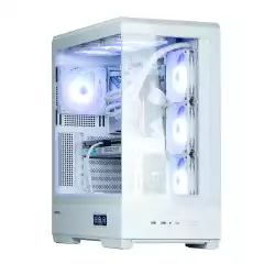 Zalman кутия Case ATX - P50 DS White - Digital Display, Addressable RGB