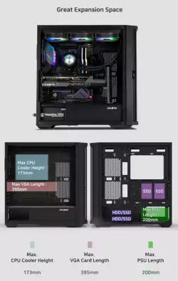 Zalman кутия Case EATX - Z10 DUO - Mesh/Tempered Glass