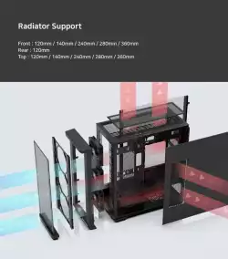 Zalman кутия Case EATX - Z10 PLUS - Tempered Glass