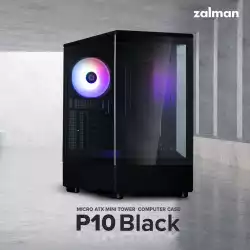 Zalman кутия Case mATX - P10 Black