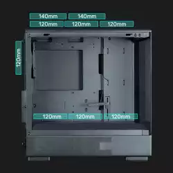 Zalman кутия Case mATX - P10 Black