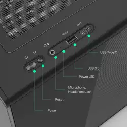 Zalman кутия Case mATX - P10 Black