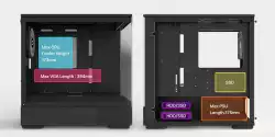 Zalman кутия Case mATX - P10 Black