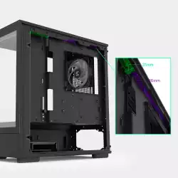 Zalman кутия Case mATX - P10 Black