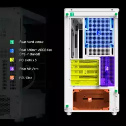Zalman кутия Case mATX - P10 White