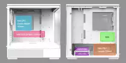 Zalman кутия Case mATX - P10 White