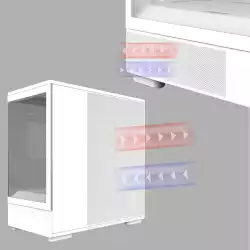 Zalman кутия Case mATX - P10 White