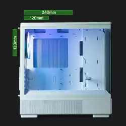 Zalman кутия Case mATX - P10 White