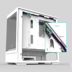 Zalman кутия Case mATX - P10 White