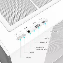Zalman кутия Case mATX - P10 White