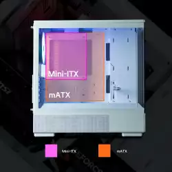 Zalman кутия Case mATX - P10 White