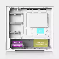 Zalman кутия Case mATX - P30 AIR White