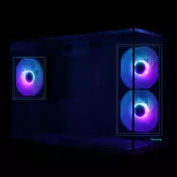 Zalman кутия Case mATX - P30 Black - aRGB, Tempered Glass
