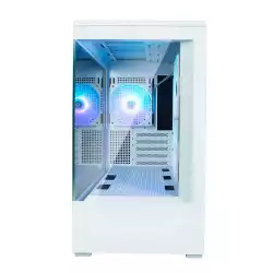 Zalman кутия Case mATX - P30 White - aRGB, Tempered Glass