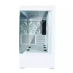 Zalman кутия Case mATX - P30 White - aRGB, Tempered Glass