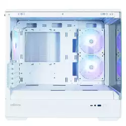 Zalman кутия Case mATX - P30 White - aRGB, Tempered Glass