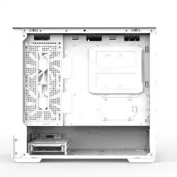 Zalman кутия Case mATX - P30 White - aRGB, Tempered Glass