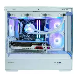 Zalman кутия Case mATX - P30 White - aRGB, Tempered Glass