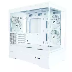 Zalman кутия Case mATX - P30 White - aRGB, Tempered Glass