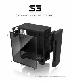 Zalman кутия за компютър Case ATX - ZM-S3