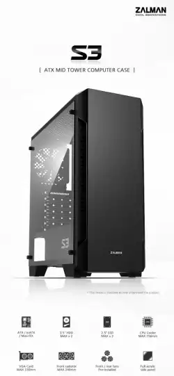 Zalman кутия за компютър Case ATX - ZM-S3