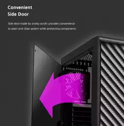 Zalman кутия за компютър Case ATX - T7 - Black