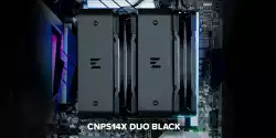 Zalman охладител CPU Cooler CNPS14X DUO Black - Dual-Tower - LGA1851/AM5