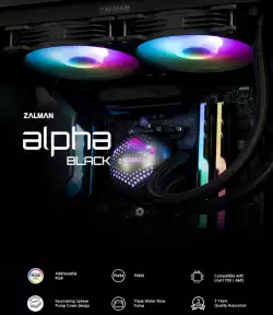 Zalman водно охлаждане Water Cooling ALPHA 24 BLACK - Addressable RGB - LGA1700/AM5