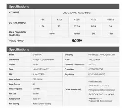 Zalman захранване PSU MegaMax 500W 80+ ZM500-TXII