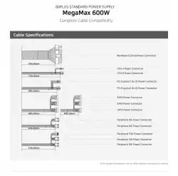 Zalman захранване PSU MegaMax 600W 80+ ZM600-TXII