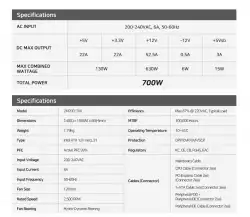 Zalman захранване PSU MegaMax 700W 80+ ZM700-TXII