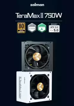 Zalman захранване PSU TeraMax ATX 3.0 750W Gold White - ZM750-TMX2-WH